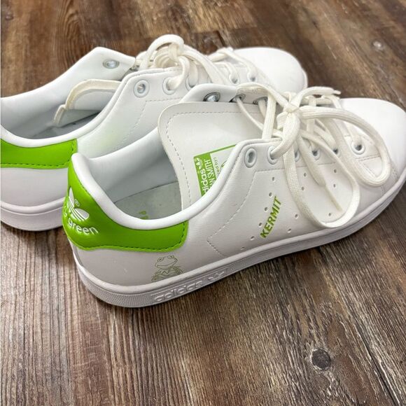 Adidas Kermit The Muppets Stan Smith Disney White/Green Sneakers Size 5 - Picture 2 of 8